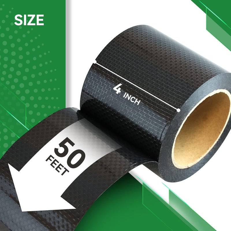 RVINGPRO شريط تحت الجسم RV 4" x50'، مادة تحت الجسم RV، لاصق دائم مقاوم للماء لإصلاح RV، مقطورة السفر، منزل متنقل، رقعة إصلاح تمزق - Image 3